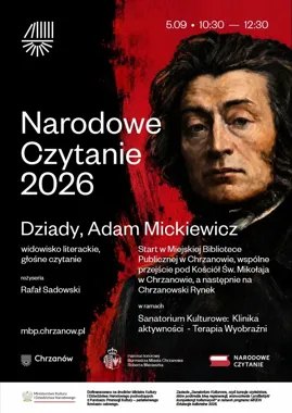 Narodowe Czytanie 2026 – „Dziady” Adama Mickiewicza