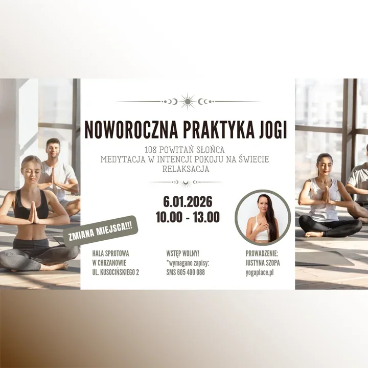 Nowy rok na macie - 108 powitań słońca i medytacja w Yoga Place