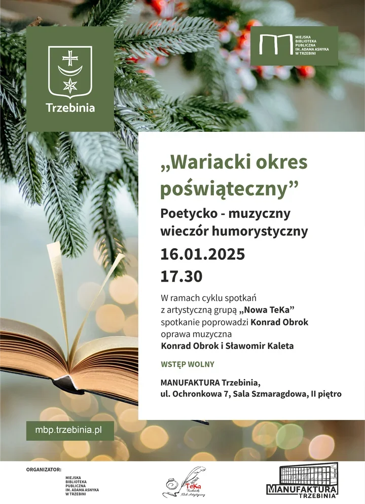 Poświąteczny reset w Manufakturze - wieczór Nowej TeKi z humorem